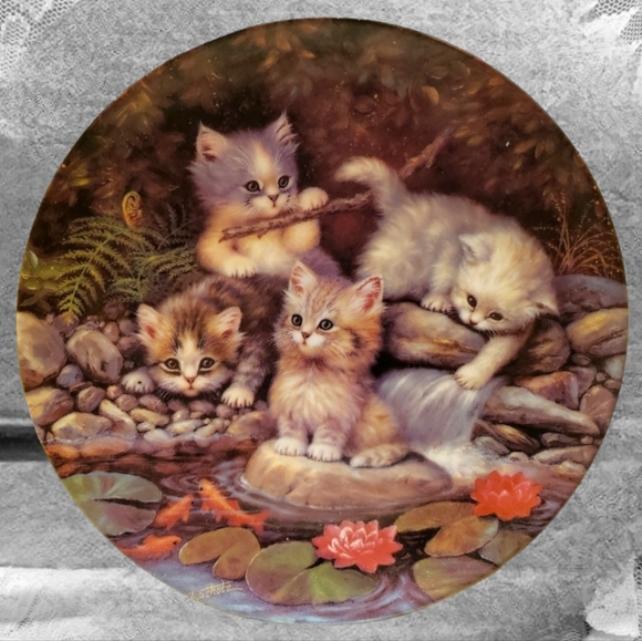 The Bradford Exchange Other - Vtg 96 "Kitten Expeditions" Plate Sholz, Jurgen